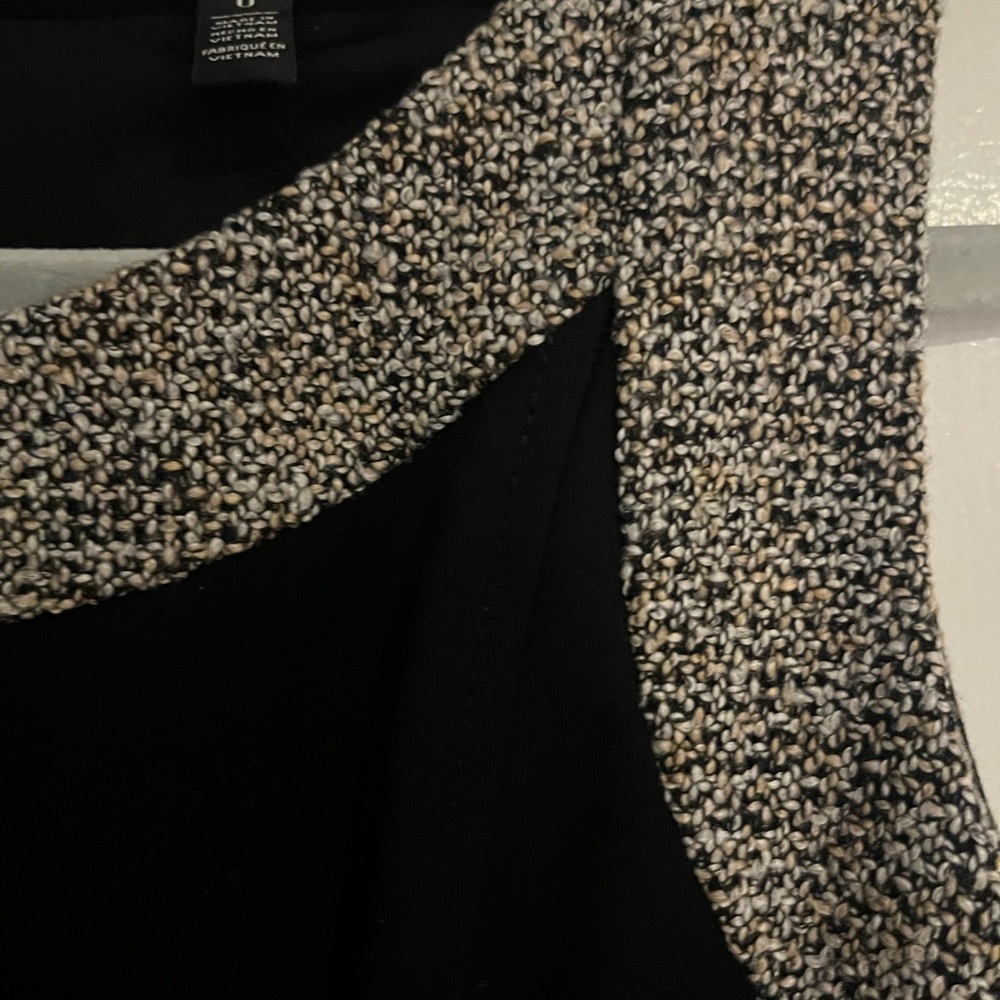 WHITE HOUSE BLACK MARKET MIDI BLACK DRESS - Picture 5 of 9